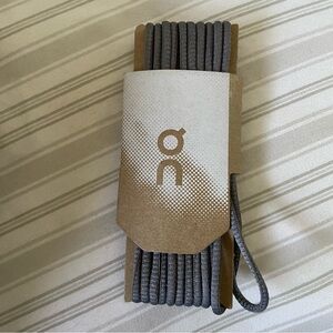 On sneaker shoe laces